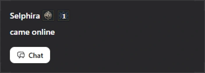 Friend came online notice